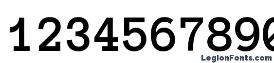 Anonymous Pro Bold Font, Number Fonts