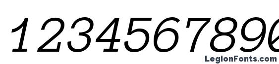Anonymous Pro Italic Font, Number Fonts