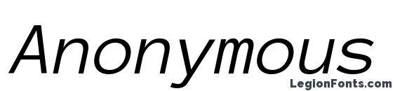 Anonymous Pro Italic font, free Anonymous Pro Italic font, preview Anonymous Pro Italic font