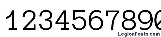 Anonymous Pro Font, Number Fonts