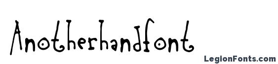Anotherhandfont font, free Anotherhandfont font, preview Anotherhandfont font