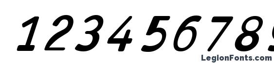 Antaviana bolditalic Font, Number Fonts