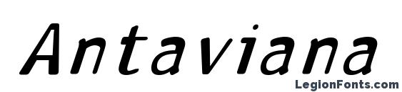 Antaviana bolditalic Font
