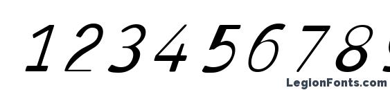 Antaviana italic Font, Number Fonts