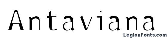 Antaviana normal Font