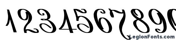 AntiDecor Bold Italic Font, Number Fonts