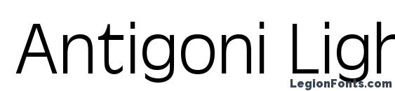 шрифт Antigoni Light, бесплатный шрифт Antigoni Light, предварительный просмотр шрифта Antigoni Light