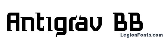 Antigrav BB font, free Antigrav BB font, preview Antigrav BB font