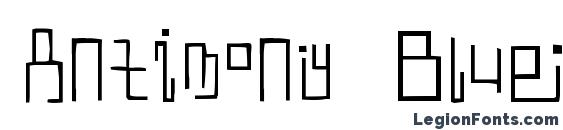 шрифт Antimony Blue, бесплатный шрифт Antimony Blue, предварительный просмотр шрифта Antimony Blue