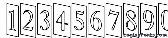 Antiqu 9 Font, Number Fonts