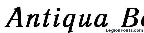 Antiqua Bold Italic Font