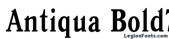 шрифт Antiqua Bold75b, бесплатный шрифт Antiqua Bold75b, предварительный просмотр шрифта Antiqua Bold75b