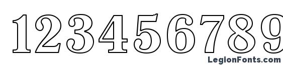 Antiqua ho regular Font, Number Fonts