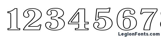 Antiqua HW Font, Number Fonts