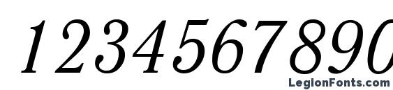 Antiqua Italic Font, Number Fonts