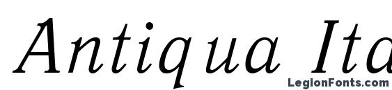 Antiqua Italic Font