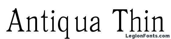 Antiqua Thin font, free Antiqua Thin font, preview Antiqua Thin font