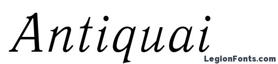 Шрифт Antiquai, Курсив шрифты