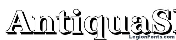 шрифт AntiquaSh Bold, бесплатный шрифт AntiquaSh Bold, предварительный просмотр шрифта AntiquaSh Bold