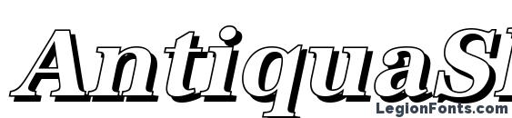 AntiquaSh BoldItalic font, free AntiquaSh BoldItalic font, preview AntiquaSh BoldItalic font