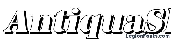 AntiquaSh Cd Heavy Italic Font