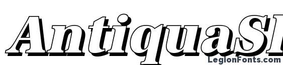 AntiquaSh Cd Xbold Italic Font