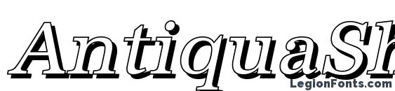 шрифт AntiquaSh Italic, бесплатный шрифт AntiquaSh Italic, предварительный просмотр шрифта AntiquaSh Italic