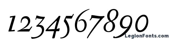 Antique Ancienne Italic Font, Number Fonts