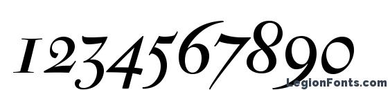 Шрифт Antique Moderne Italic, Шрифты для цифр и чисел