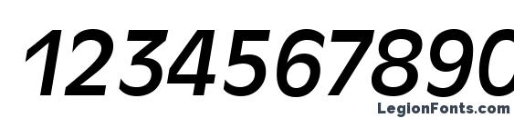 AntiqueOliT Italic Font, Number Fonts