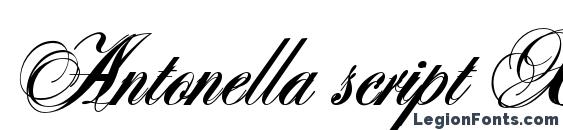 Шрифт Antonella script X Bold, Шрифты для надписей