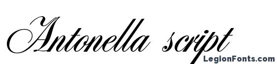 Antonella script Font, Cool Fonts
