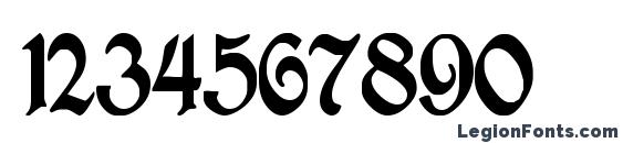 Шрифт Antraxja goth 1938, Шрифты для цифр и чисел