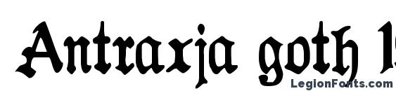 Antraxja goth 1938 font, free Antraxja goth 1938 font, preview Antraxja goth 1938 font
