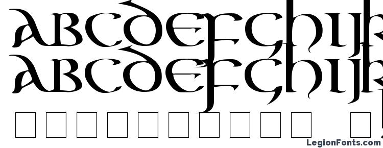 glyphs Aon Cari font, сharacters Aon Cari font, symbols Aon Cari font, character map Aon Cari font, preview Aon Cari font, abc Aon Cari font, Aon Cari font