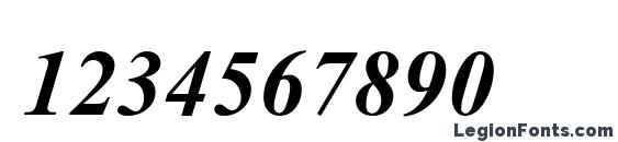 Aparajita Bold Italic Font, Number Fonts