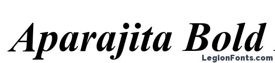 шрифт Aparajita Bold Italic, бесплатный шрифт Aparajita Bold Italic, предварительный просмотр шрифта Aparajita Bold Italic