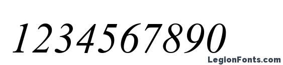 Aparajita Italic Font, Number Fonts