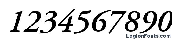 Apcgaramondc bolditalic Font, Number Fonts