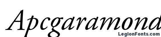 Apcgaramondc italic font, free Apcgaramondc italic font, preview Apcgaramondc italic font