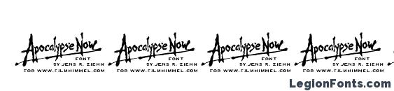 Apocalypse Now Font, Number Fonts