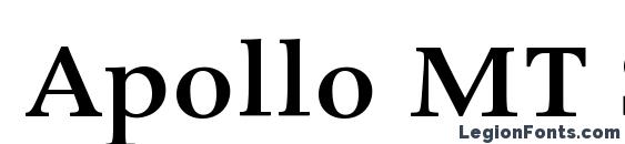 шрифт Apollo MT Semi Bold, бесплатный шрифт Apollo MT Semi Bold, предварительный просмотр шрифта Apollo MT Semi Bold