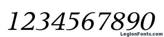ApolloMTStd Italic Font, Number Fonts