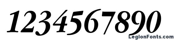 Apple Garamond Bold Italic Font, Number Fonts