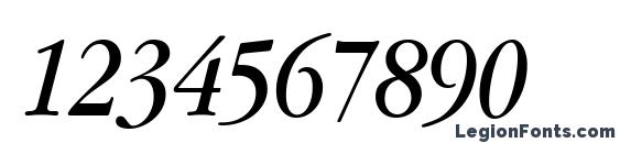 Apple Garamond Italic Font, Number Fonts