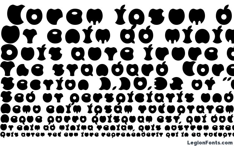 specimens APPLE font, sample APPLE font, an example of writing APPLE font, review APPLE font, preview APPLE font, APPLE font