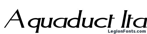 Шрифт Aquaduct Italic