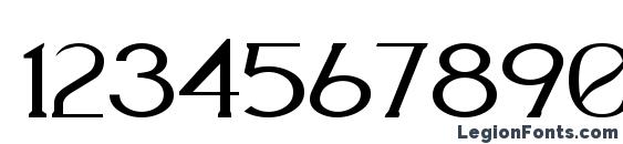 Aquaduct Plain Font, Number Fonts