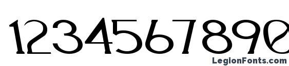 Aquaduct Reverse Italic Font, Number Fonts