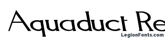 Aquaduct Reverse Italic Font